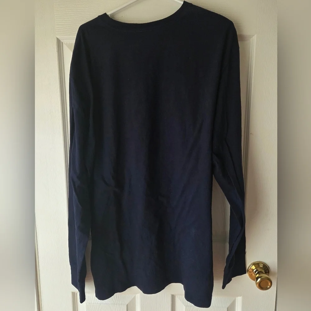 Polo Ralph Lauren Men's Navy Shirt XL Vintage Long Sleeves 100% Cotton